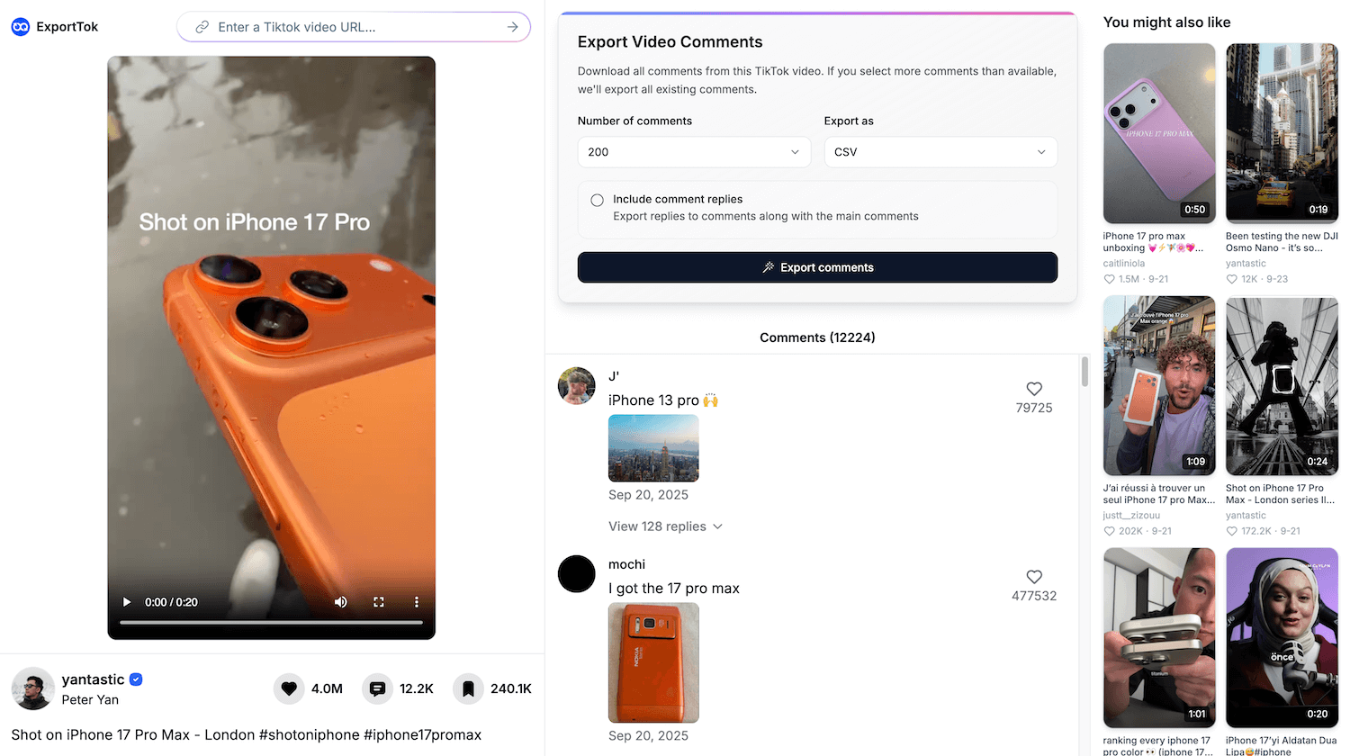 TikTok video viewer that works in your browser